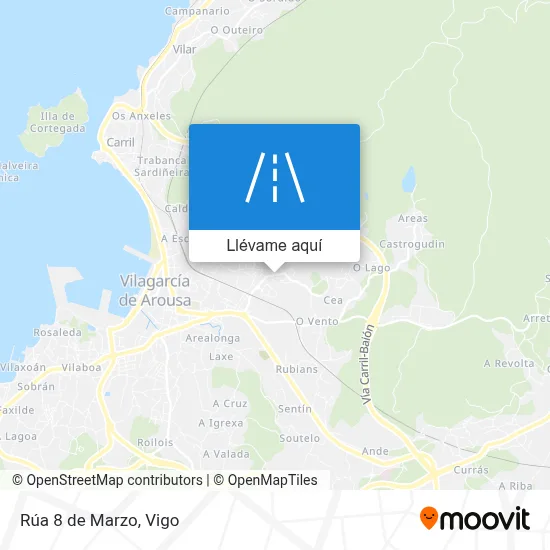 Mapa Rúa 8 de Marzo