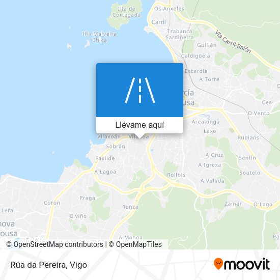 Mapa Rúa da Pereira