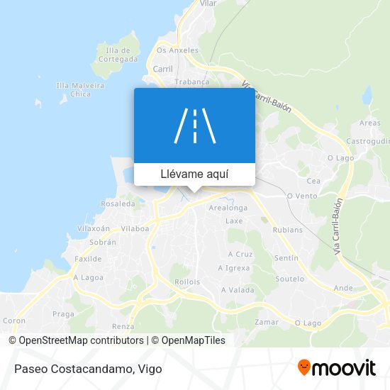 Mapa Paseo Costacandamo
