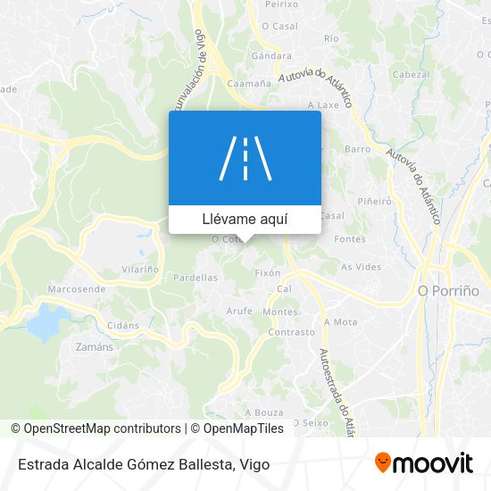 Mapa Estrada Alcalde Gómez Ballesta