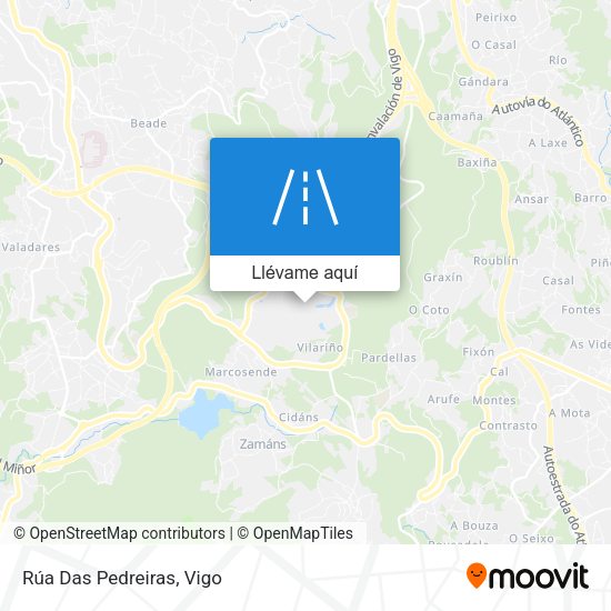 Mapa Rúa Das Pedreiras
