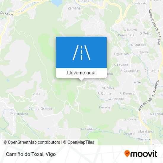 Mapa Camiño do Toxal