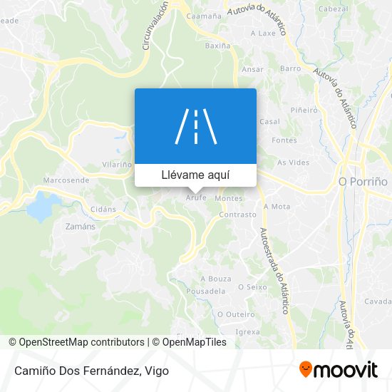Mapa Camiño Dos Fernández