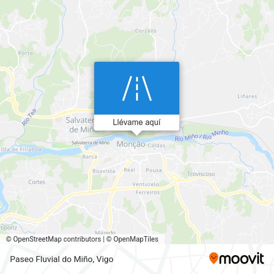 Mapa Paseo Fluvial do Miño