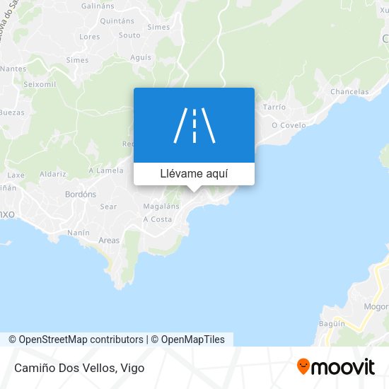 Mapa Camiño Dos Vellos