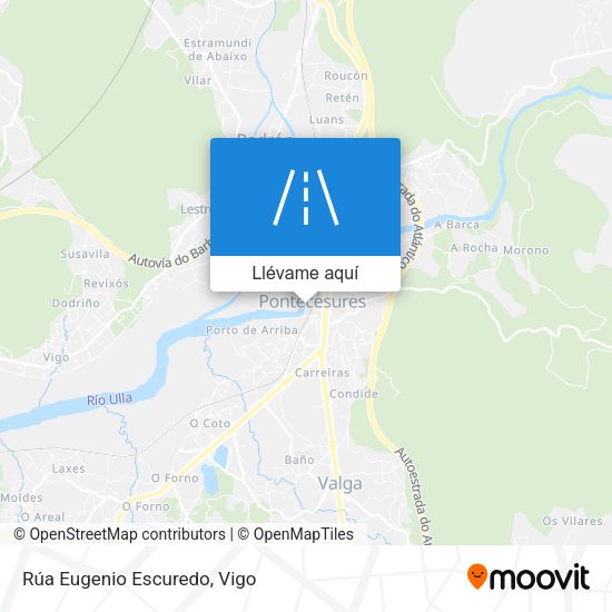 Mapa Rúa Eugenio Escuredo