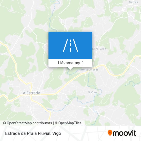 Mapa Estrada da Praia Fluvial