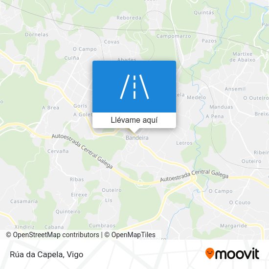 Mapa Rúa da Capela