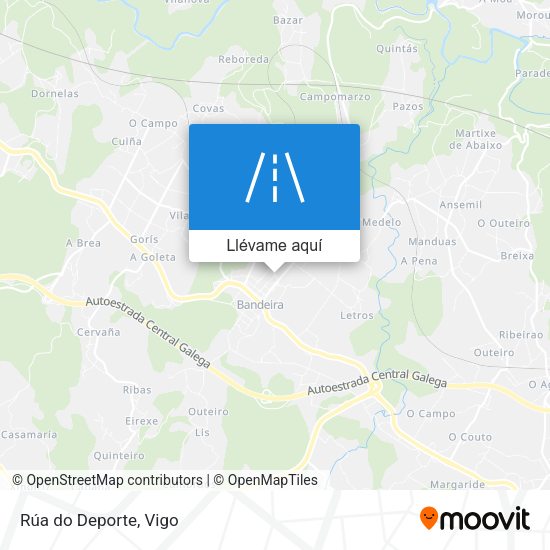 Mapa Rúa do Deporte