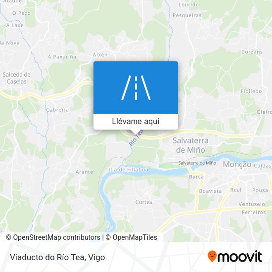 Mapa Viaducto do Río Tea