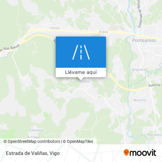 Mapa Estrada de Valiñas