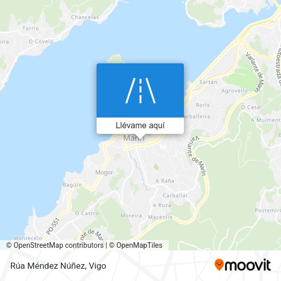Mapa Rúa Méndez Núñez