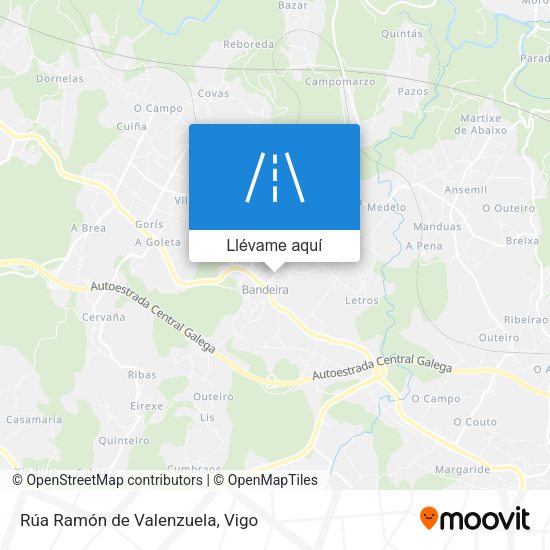 Mapa Rúa Ramón de Valenzuela