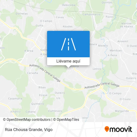 Mapa Rúa Chousa Grande