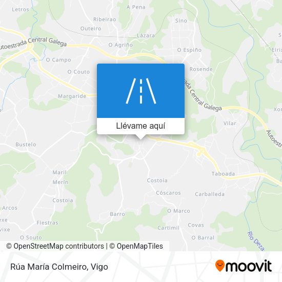 Mapa Rúa María Colmeiro