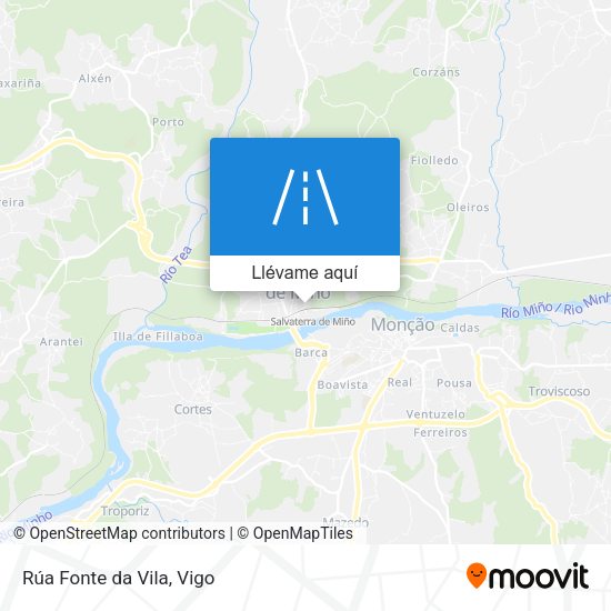 Mapa Rúa Fonte da Vila
