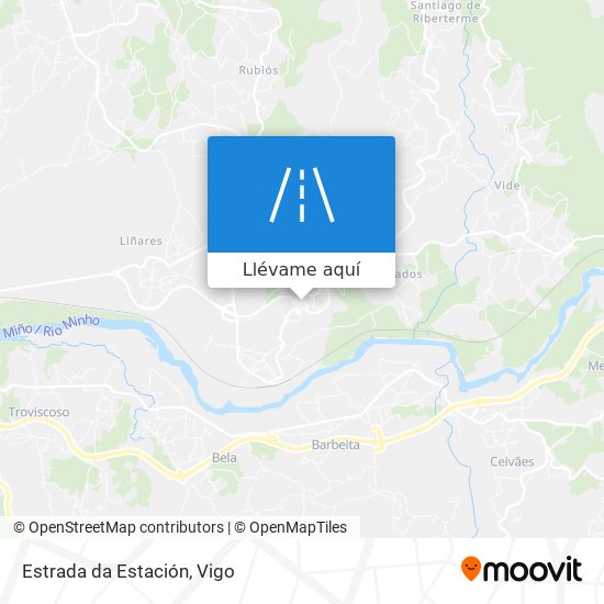 Mapa Estrada da Estación