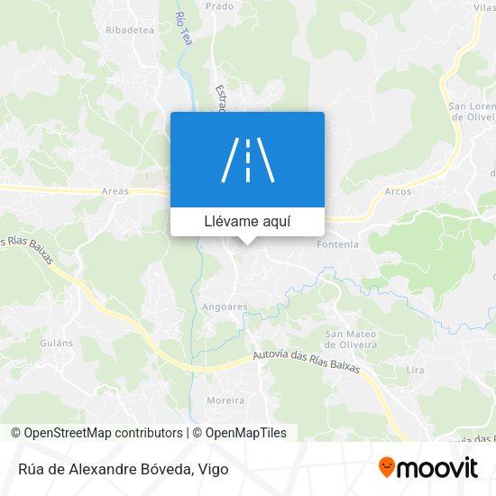 Mapa Rúa de Alexandre Bóveda
