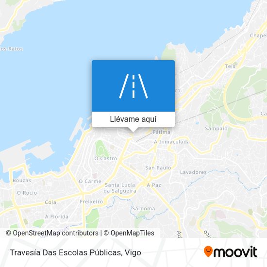 Mapa Travesía Das Escolas Públicas