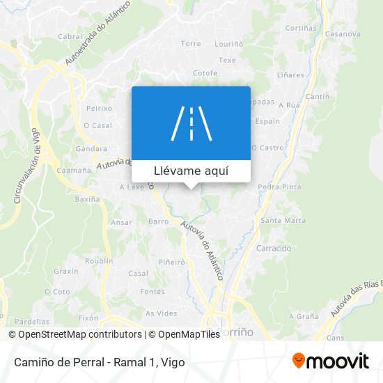 Mapa Camiño de Perral - Ramal 1