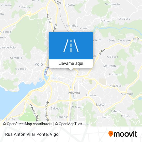 Mapa Rúa Antón Vilar Ponte