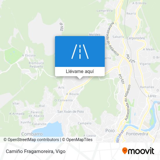 Mapa Camiño Fragamoreira