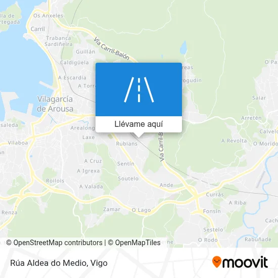 Mapa Rúa Aldea do Medio