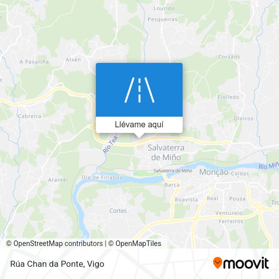 Mapa Rúa Chan da Ponte