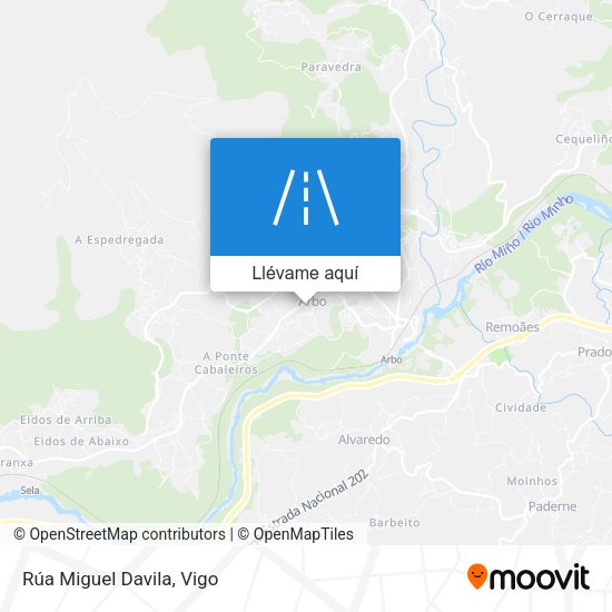 Mapa Rúa Miguel Davila
