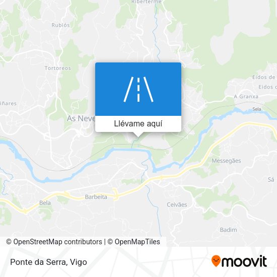 Mapa Ponte da Serra