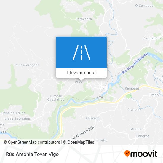 Mapa Rúa Antonia Tovar