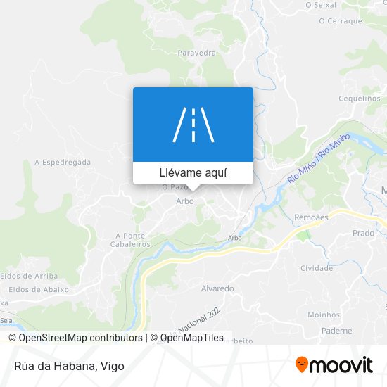 Mapa Rúa da Habana
