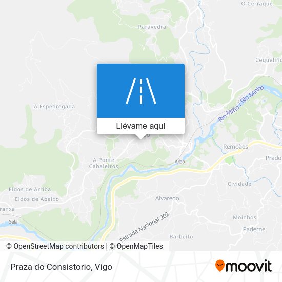Mapa Praza do Consistorio