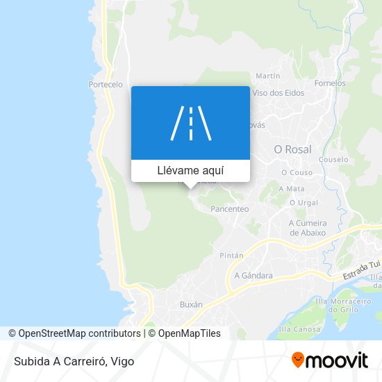 Mapa Subida A Carreiró