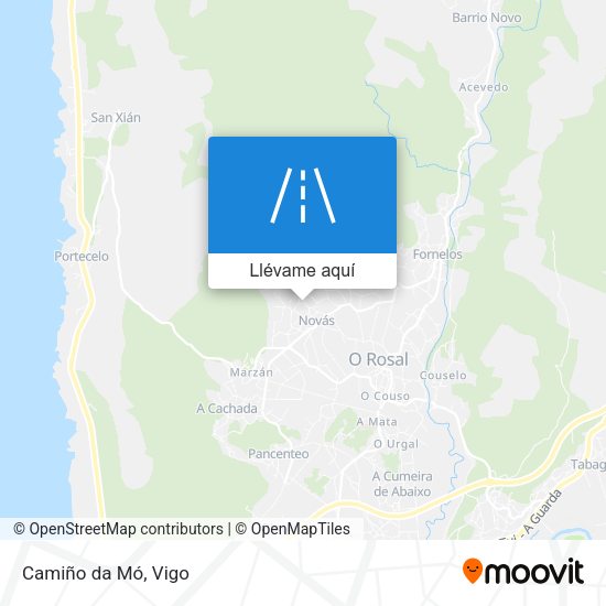Mapa Camiño da Mó