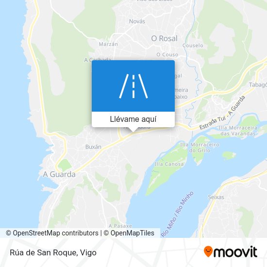 Mapa Rúa de San Roque