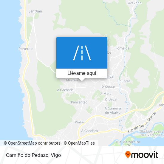 Mapa Camiño do Pedazo