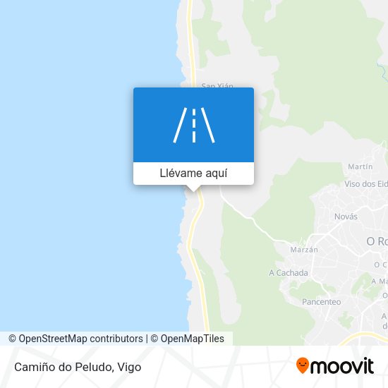 Mapa Camiño do Peludo