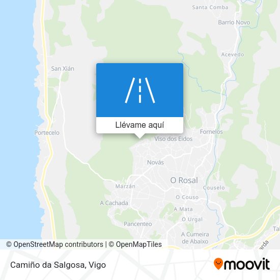 Mapa Camiño da Salgosa