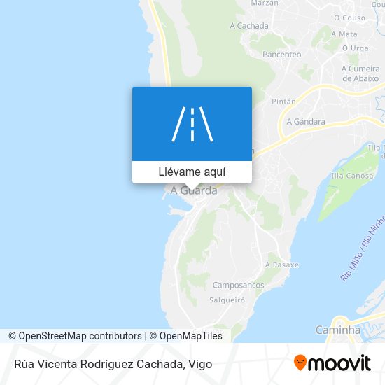 Mapa Rúa Vicenta Rodríguez Cachada