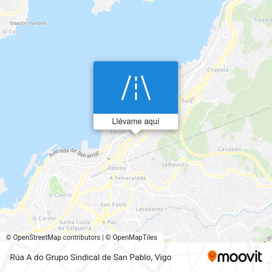 Mapa Rúa A do Grupo Sindical de San Pablo