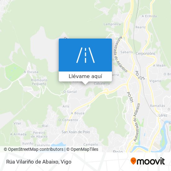 Mapa Rúa Vilariño de Abaixo