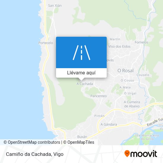 Mapa Camiño da Cachada