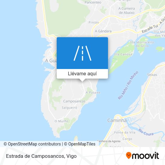 Mapa Estrada de Camposancos