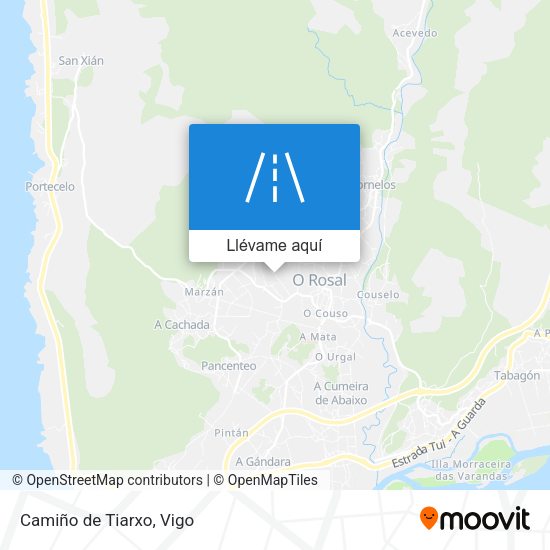 Mapa Camiño de Tiarxo