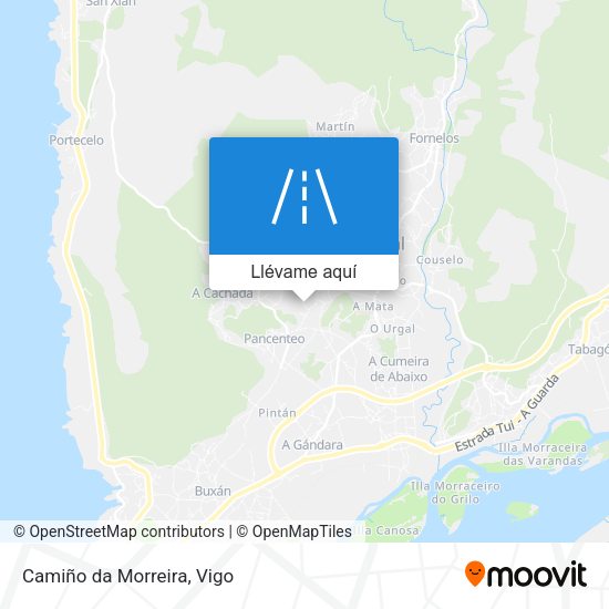 Mapa Camiño da Morreira