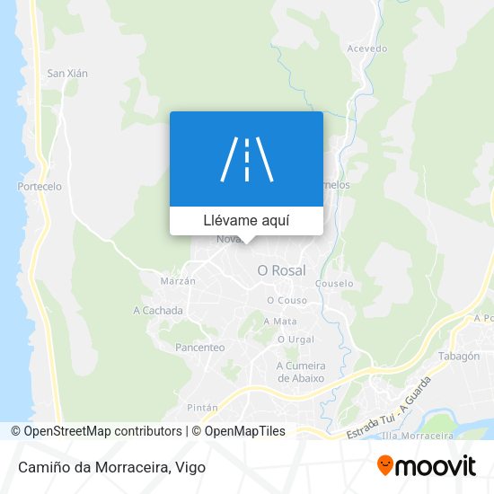 Mapa Camiño da Morraceira