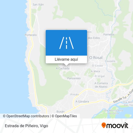 Mapa Estrada de Piñeiro
