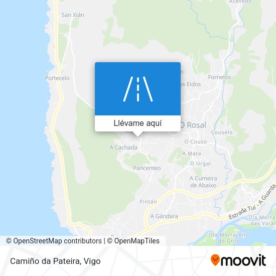 Mapa Camiño da Pateira