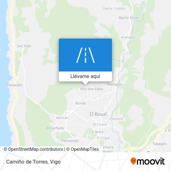 Mapa Camiño de Torres